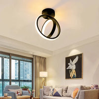 Plafonnier LED Design Rotatif Enchevêtré