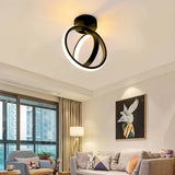 Plafonnier LED Design Rotatif Enchevêtré